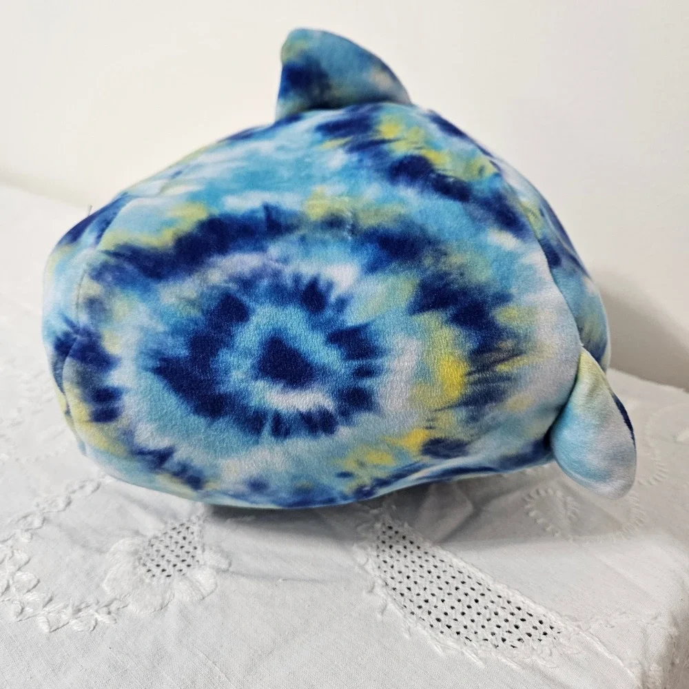 Squishmallows‎ Stackables Luther the Shark Blue Tie Dye Plush 8 Inch Shark